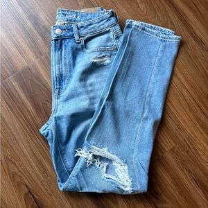 American Eagle Ripped Mom Jeans